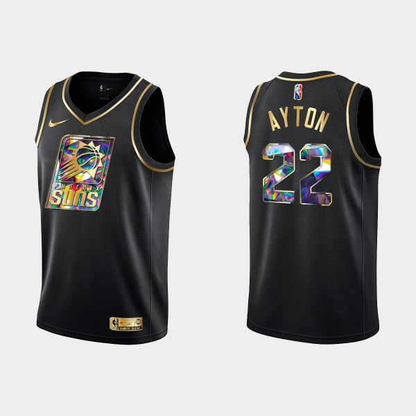 NBA Phoenix Suns Trikot Deandre Ayton 22 Nike 2021-22 Schwarz Golden Edition 75th Anniversary Diamond Swingman - Herren NBA Phoenix Suns Trikot Deandre Ayton 22 Nike 2021-22 Schwarz Golden Edition 75th Anniversary Diamond Swingman - Herren